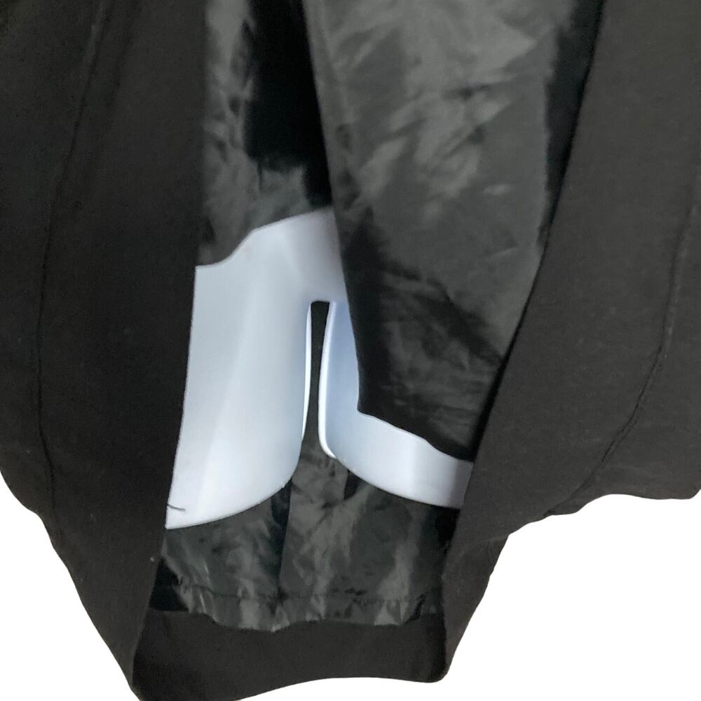 Max Studio Front Tie Drawstring Black Skirt With Big Pockets Lined Size 8 NWT - Picture 7 of 16